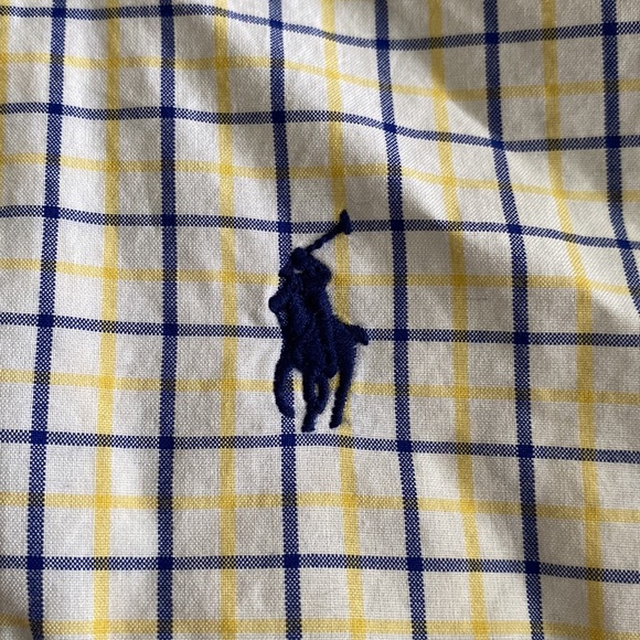 Ralph Lauren 100% cotton Custom Fit Long Sleeve Button Down Windowpane check - Picture 5 of 14